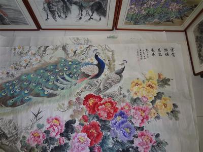 富貴錦繡圖 國畫功底深厚，作品受追捧，盡顯藝術(shù)魅力